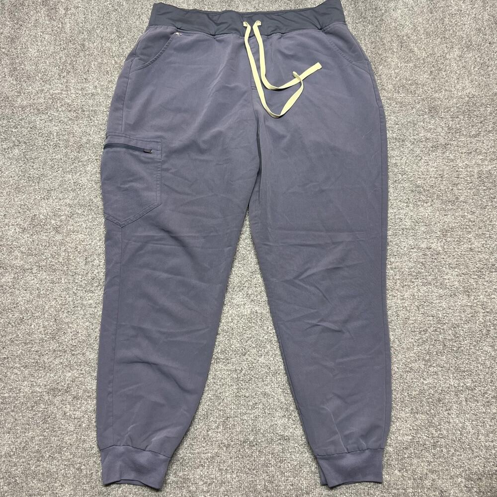 FIGS Zamora Jogger Scrub Pants Womens XL Blue Technical Collection Cargo Work